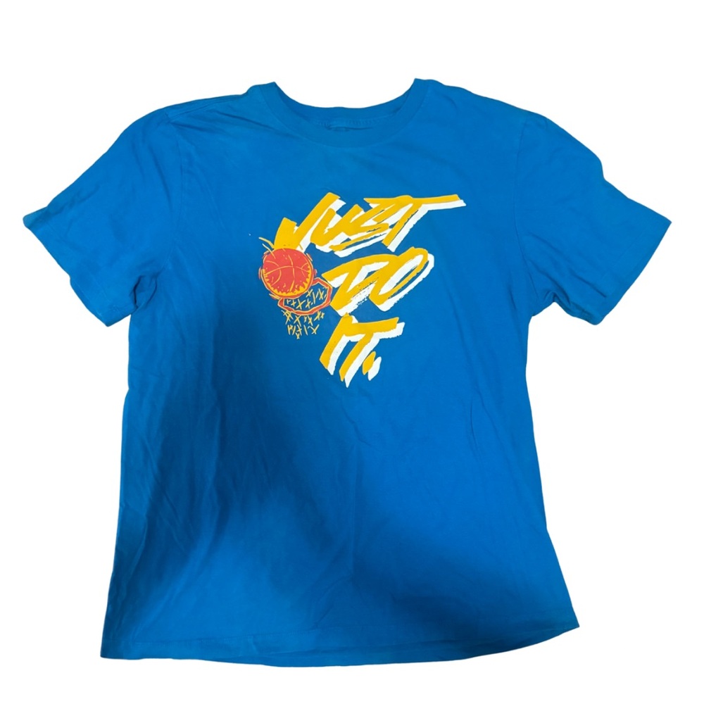Nike Blue Short Sleeve Tee with Graphic Print
